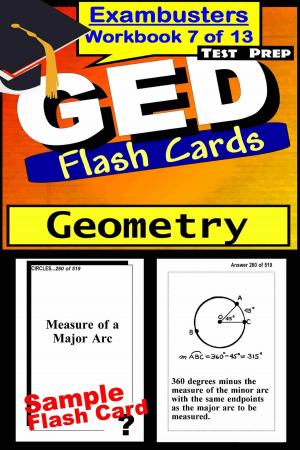 Cover of the book GED Test Prep Geometry Review--Exambusters Flash Cards--Workbook 7 of 13 by SAT II Exambusters