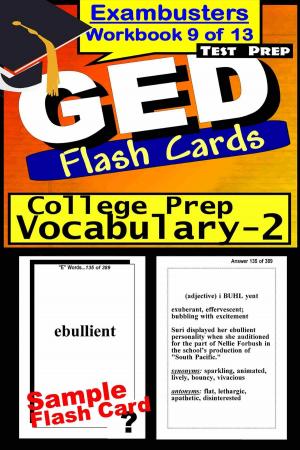 Cover of the book GED Test Prep College Prep Vocabulary 2 Review--Exambusters Flash Cards--Workbook 9 of 13 by Scool Revision