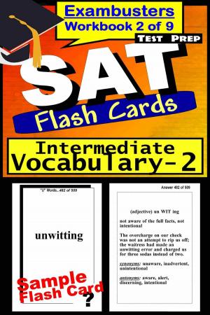 Book cover of SAT Test Prep Intermediate Vocabulary 2 Review--Exambusters Flash Cards--Workbook 2 of 9