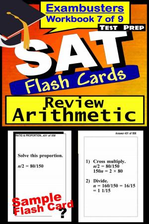 Book cover of SAT Test Prep Arithmetic Review--Exambusters Flash Cards--Workbook 7 of 9