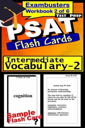 Cover of the book PSAT Test Prep Intermediate Vocabulary 2 Review--Exambusters Flash Cards--Workbook 2 of 6 by Study Blast