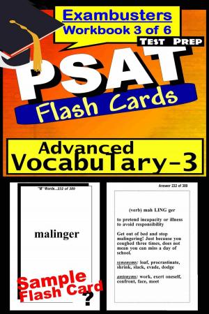 Cover of the book PSAT Test Prep Advanced Vocabulary 3 Review--Exambusters Flash Cards--Workbook 3 of 6 by GRE Exambusters