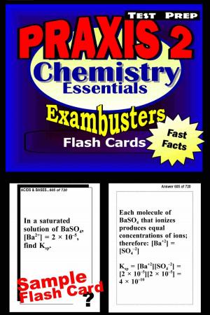 Cover of the book PRAXIS II Chemistry Test Prep Review--Exambusters Flash Cards by MCAT Exambusters