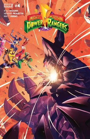 Cover of the book Mighty Morphin Power Rangers #4 by Shannon Watters, Kat Leyh, Maarta Laiho