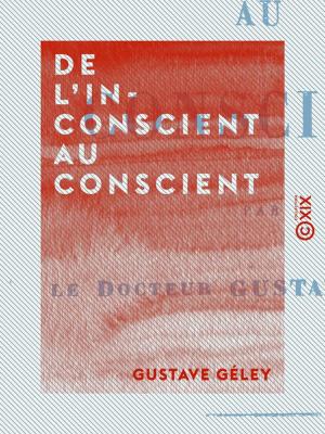 Cover of the book De l'inconscient au conscient by Pierre-Charles-François-Ernest de Villedeuil, Jules de Goncourt, Edmond de Goncourt