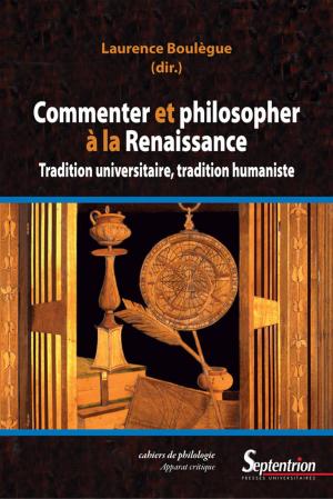 Cover of the book Commenter et philosopher à la Renaissance by Collectif