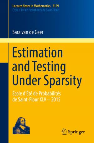 Cover of the book Estimation and Testing Under Sparsity by Zipeng Li, Krishnendu Chakrabarty, Tsung-Yi Ho, Chen-Yi Lee