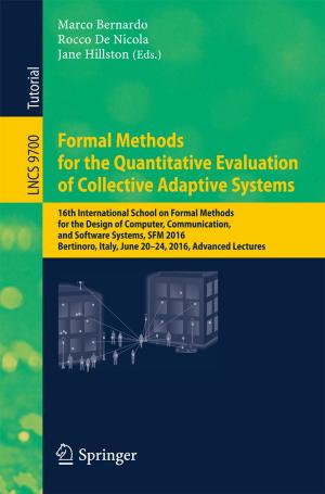 Cover of the book Formal Methods for the Quantitative Evaluation of Collective Adaptive Systems by 