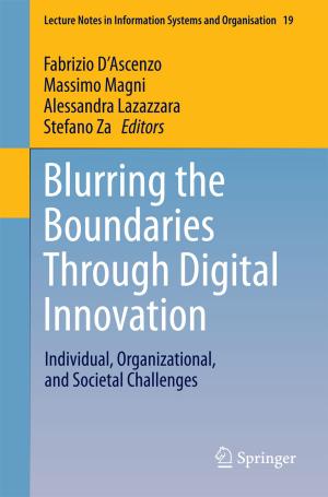 Cover of the book Blurring the Boundaries Through Digital Innovation by Krzysztof Burdzy