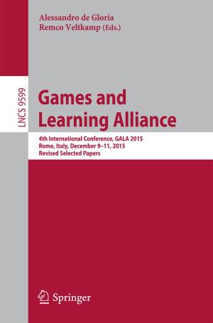 Cover of the book Games and Learning Alliance by Leonidas G. Anthopoulos