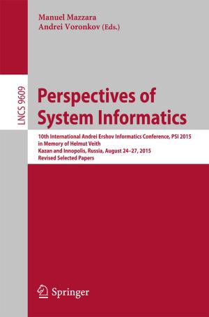 Cover of the book Perspectives of System Informatics by Theresa Schilhab