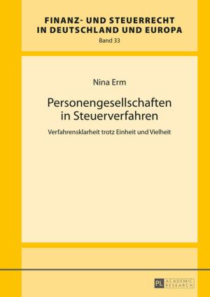 Cover of the book Personengesellschaften in Steuerverfahren by Pedro Martínez García