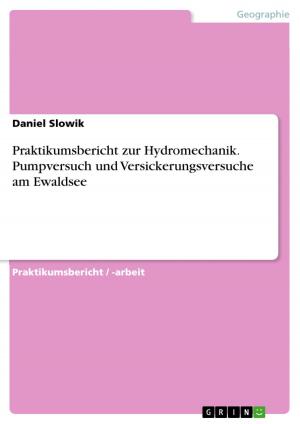 Cover of the book Praktikumsbericht zur Hydromechanik. Pumpversuch und Versickerungsversuche am Ewaldsee by Claudia Huyke