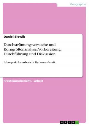 Cover of the book Durchströmungsversuche und Korngrößenanalyse. Vorbereitung, Durchführung und Diskussion by Manuel Reiß, Robert Rädel