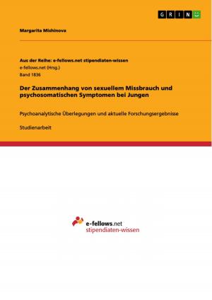 Cover of the book Der Zusammenhang von sexuellem Missbrauch und psychosomatischen Symptomen bei Jungen by Katharina Kibjakova