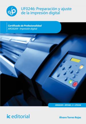 Cover of the book Preparación y ajuste de la impresión digital by Antonio Viciana Pérez