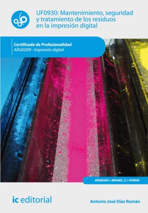 Cover of the book Mantenimiento, seguridad y tratamiento de los residuos en la impresión digital by Cristina Pulido Lería
