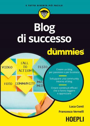 Cover of the book Blog di successo for dummies by Antonello Bove