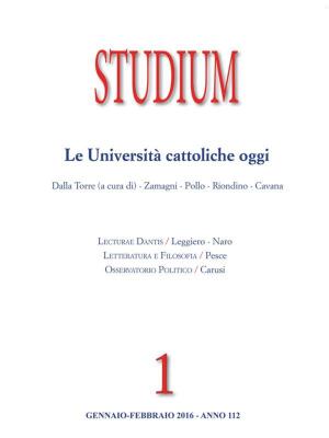 Cover of the book Studium - Le Università cattoliche oggi by Francesco D'Agostino, Giorgio Del Vecchio