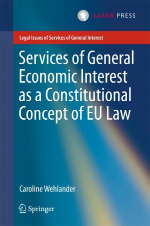 Cover of the book Services of General Economic Interest as a Constitutional Concept of EU Law by Barbara Alicja Warwas