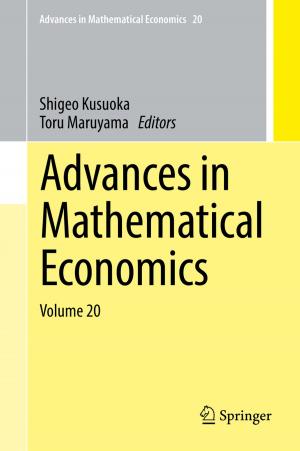 Cover of the book Advances in Mathematical Economics Volume 20 by Vijay H. Makwana, Bhavesh R. Bhalja