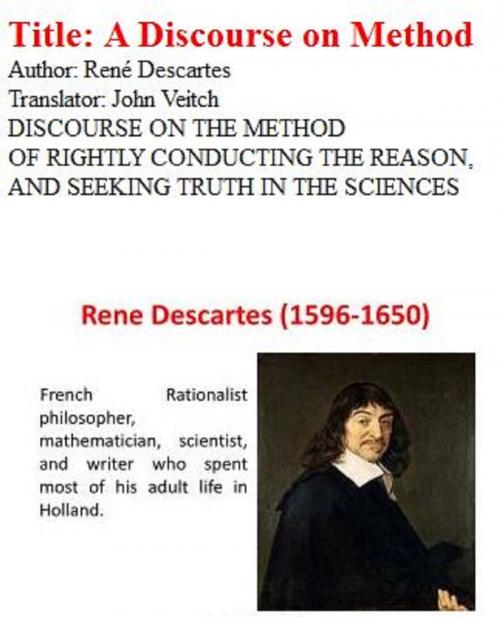 Cover of the book DISCOURSE ON THE METHOD by René Descartes, Class Raphael