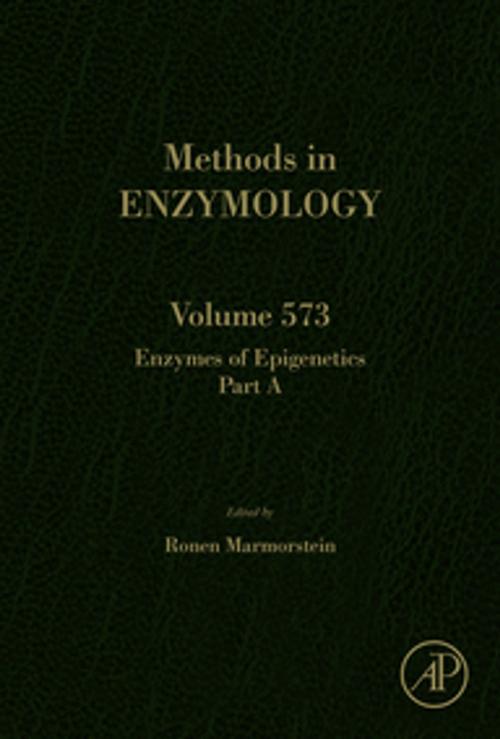 Cover of the book Enzymes of Epigenetics by Ronen Marmorstein, Elsevier Science