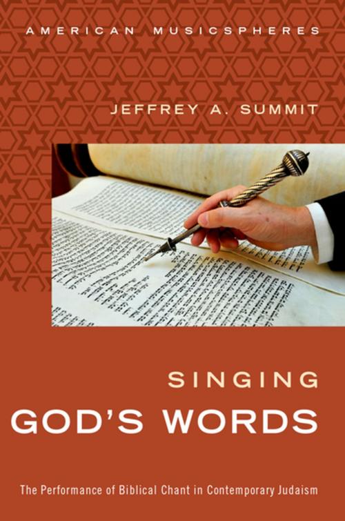 Cover of the book Singing God's Words by Jeffrey Summit, Oxford University Press