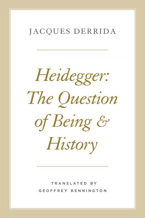 Cover of the book Heidegger by Jacques Derrida, University of Chicago Press