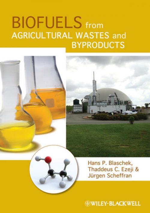 Cover of the book Biofuels from Agricultural Wastes and Byproducts by Hans P. Blaschek, Jürgen Scheffran, Thaddeus C. Ezeji, Wiley