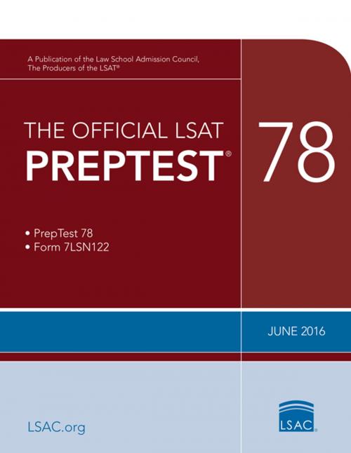 Cover of the book The Official LSAT PrepTest 78 by Law School Admission Council, Law School Admission Council