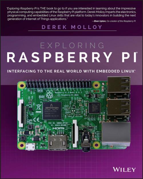 Cover of the book Exploring Raspberry Pi by Derek Molloy, Wiley