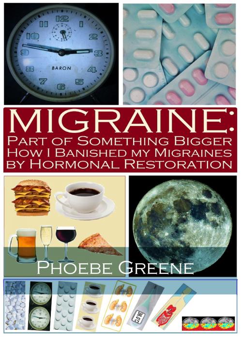 Cover of the book Migraine: Part of Something Bigger: How I Banished my Migraines by Hormonal Restoration by Phoebe Greene, Phoebe Greene