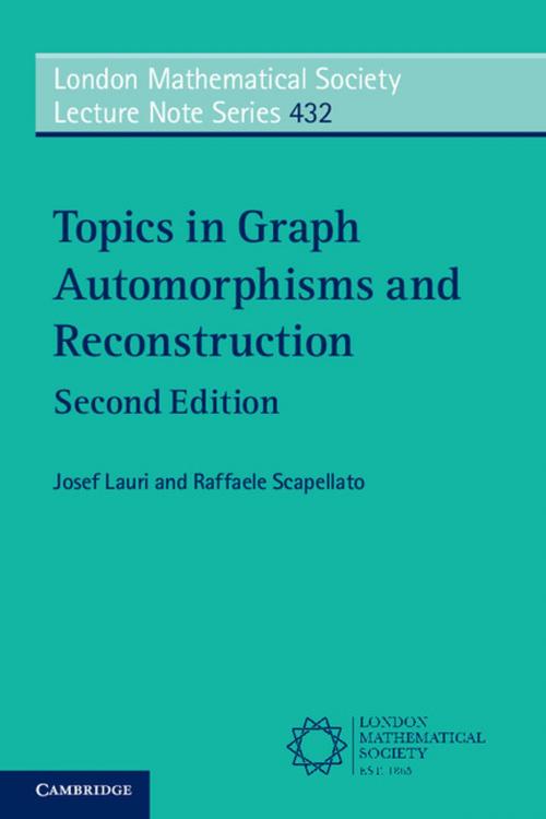 Cover of the book Topics in Graph Automorphisms and Reconstruction by Josef Lauri, Raffaele Scapellato, Cambridge University Press