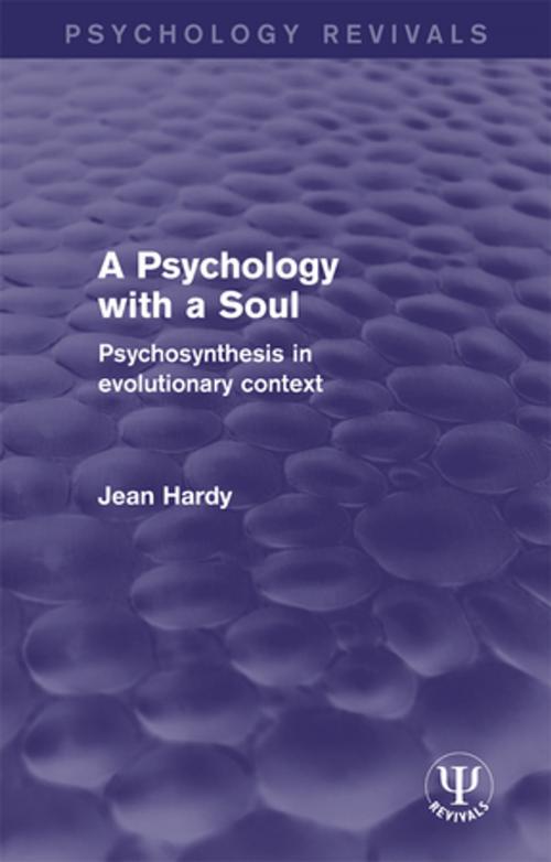 Cover of the book A Psychology with a Soul by Jean Hardy, Taylor and Francis