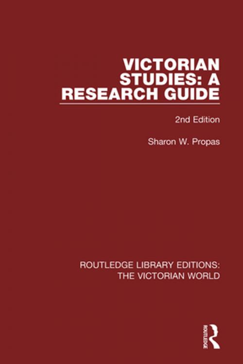 Cover of the book Victorian Studies by Sharon W. Propas, Taylor and Francis