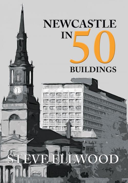 Cover of the book Newcastle in 50 Buildings by Steve Ellwood, Amberley Publishing