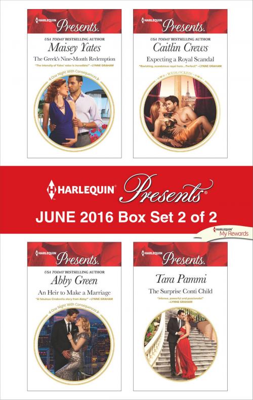 Cover of the book Harlequin Presents June 2016 - Box Set 2 of 2 by Maisey Yates, Abby Green, Caitlin Crews, Tara Pammi, Harlequin