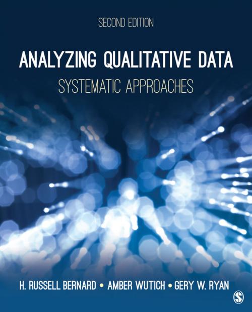 Cover of the book Analyzing Qualitative Data by H. Russell Bernard, Amber Y. Wutich, Dr. Gery W. Ryan, SAGE Publications
