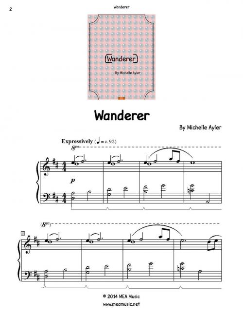Cover of the book Wanderer by Michelle Ayler, MEA Music