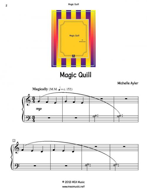 Cover of the book Magic Quill by Michelle Ayler, MEA Music