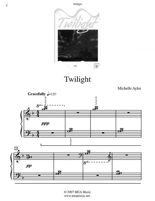 Cover of the book Twilight by Michelle Ayler, MEA Music