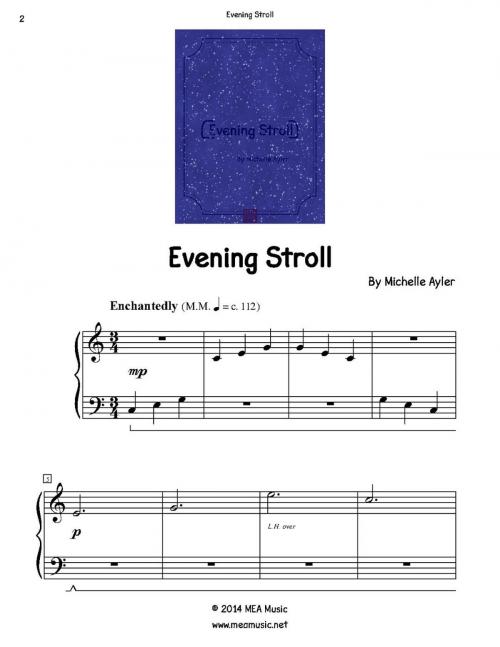 Cover of the book Evening Stroll by Michelle Ayler, MEA Music
