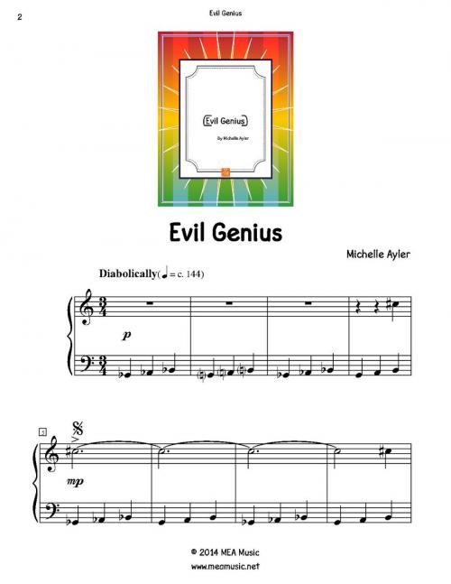 Cover of the book Evil Genius by Michelle Ayler, MEA Music