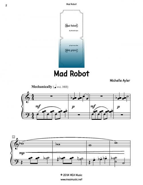 Cover of the book Mad Robot by Michelle Ayler, MEA Music
