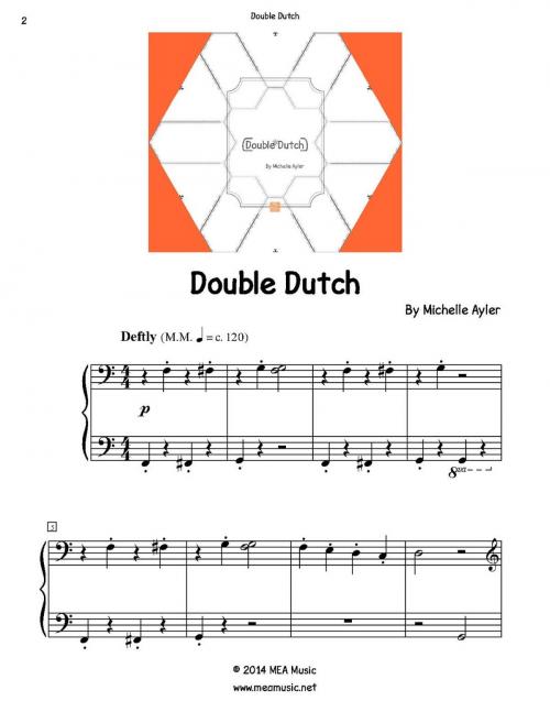 Cover of the book Double Dutch by Michelle Ayler, MEA Music