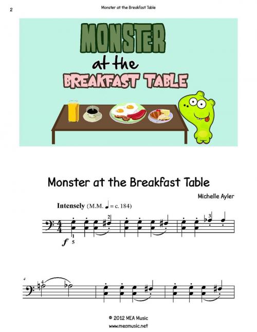 Cover of the book Monster at the Breakfast Table by Michelle Ayler, MEA Music