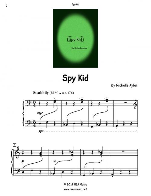 Cover of the book Spy Kid by Michelle Ayler, MEA Music