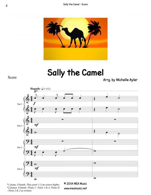 Cover of the book Sally the Camel by Michelle Ayler, MEA Music