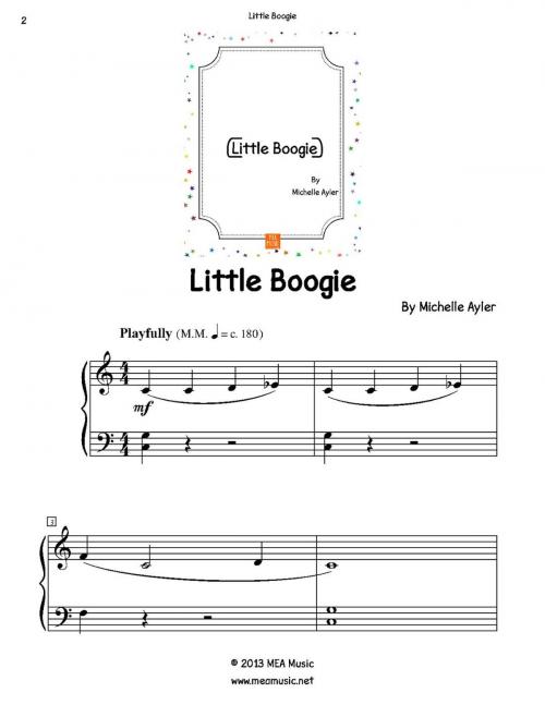 Cover of the book Little Boogie by Michelle Ayler, MEA Music